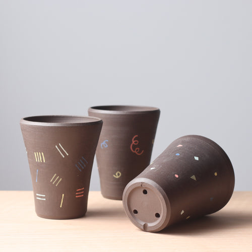 Confetti Planter | Mishima Inlay | Little Lines